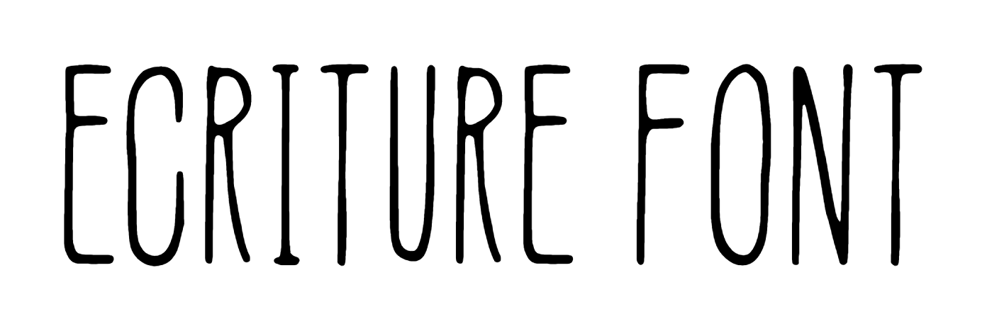 Ecriture font download