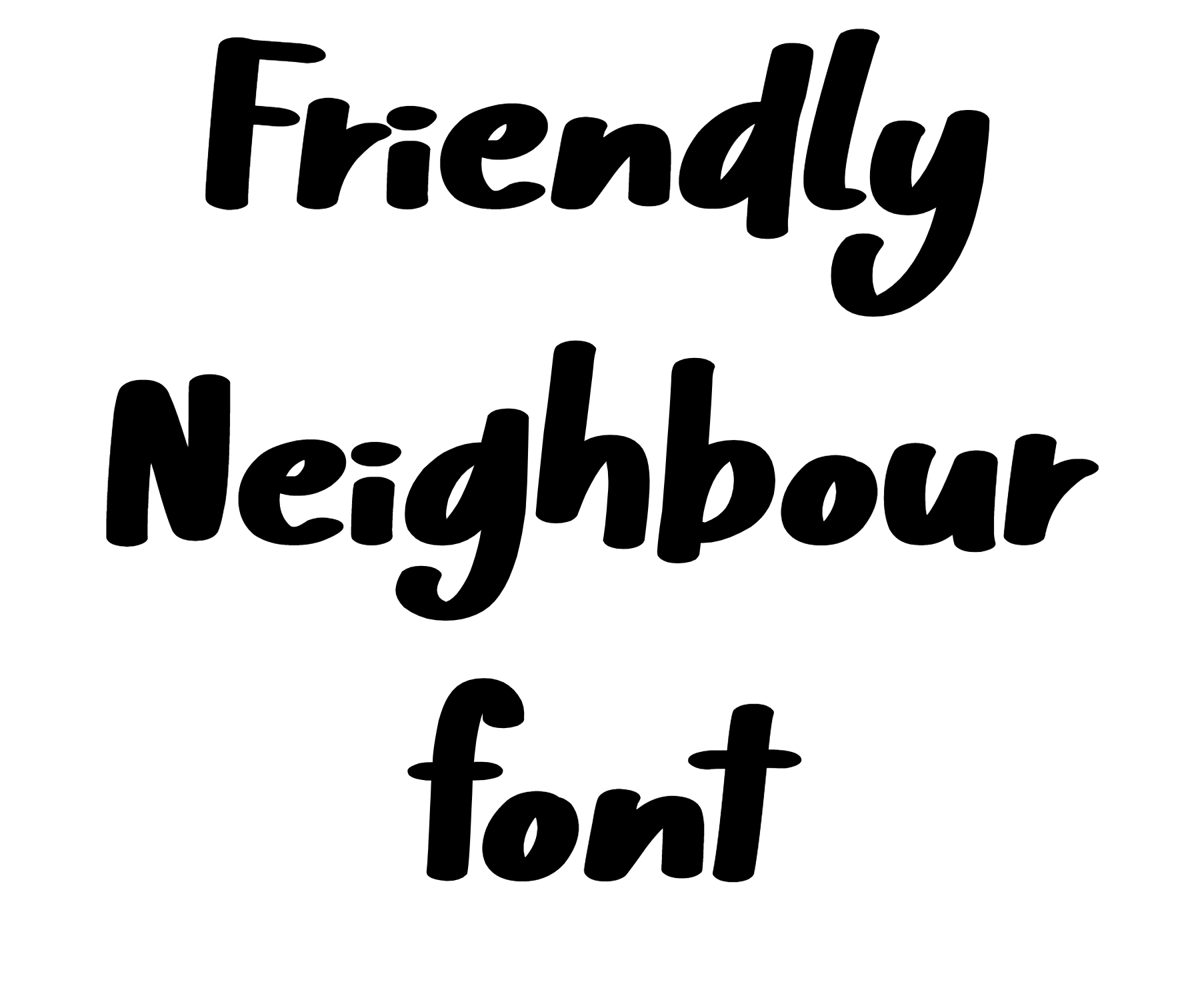 Friendly Neighbour font download