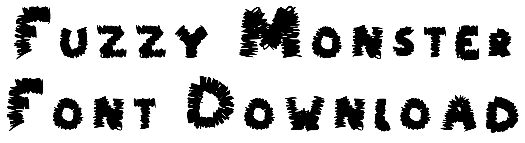 Fuzzy Monster Font free download