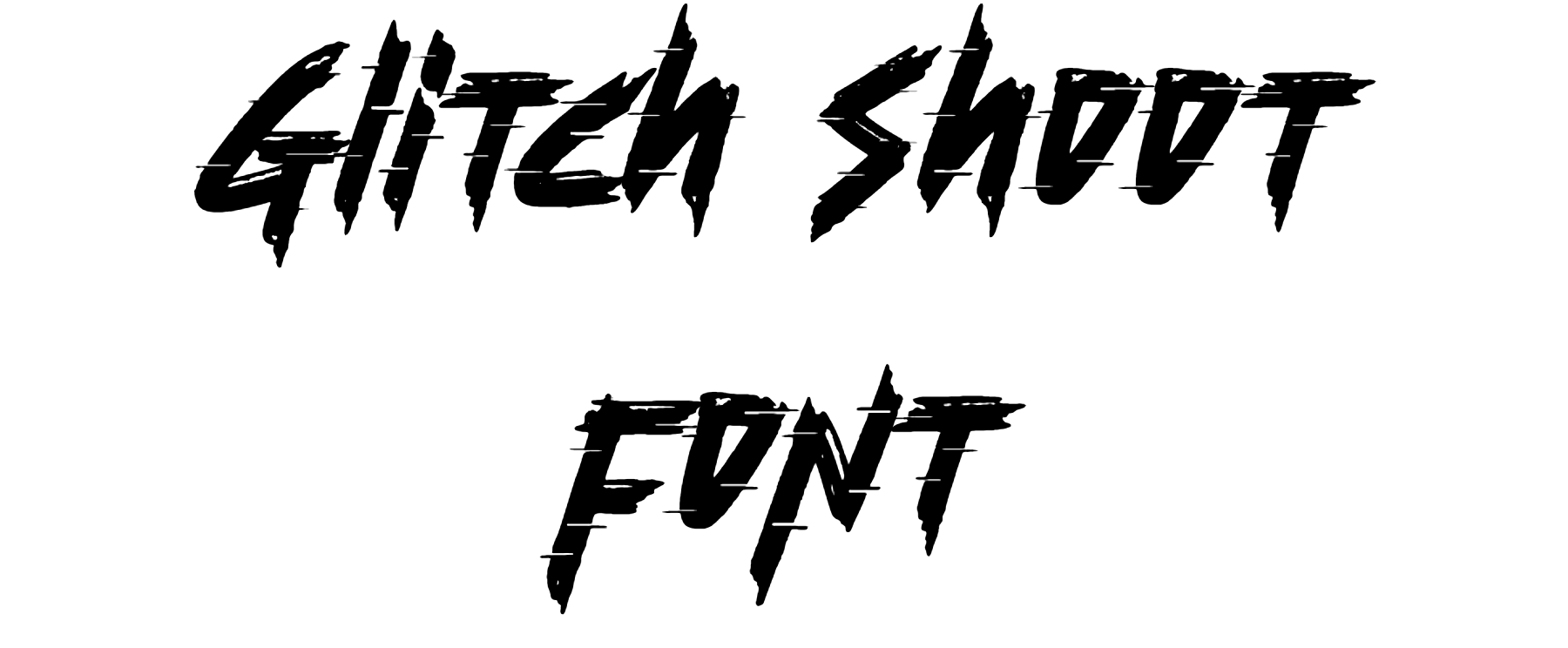 Glitch Shoot font download