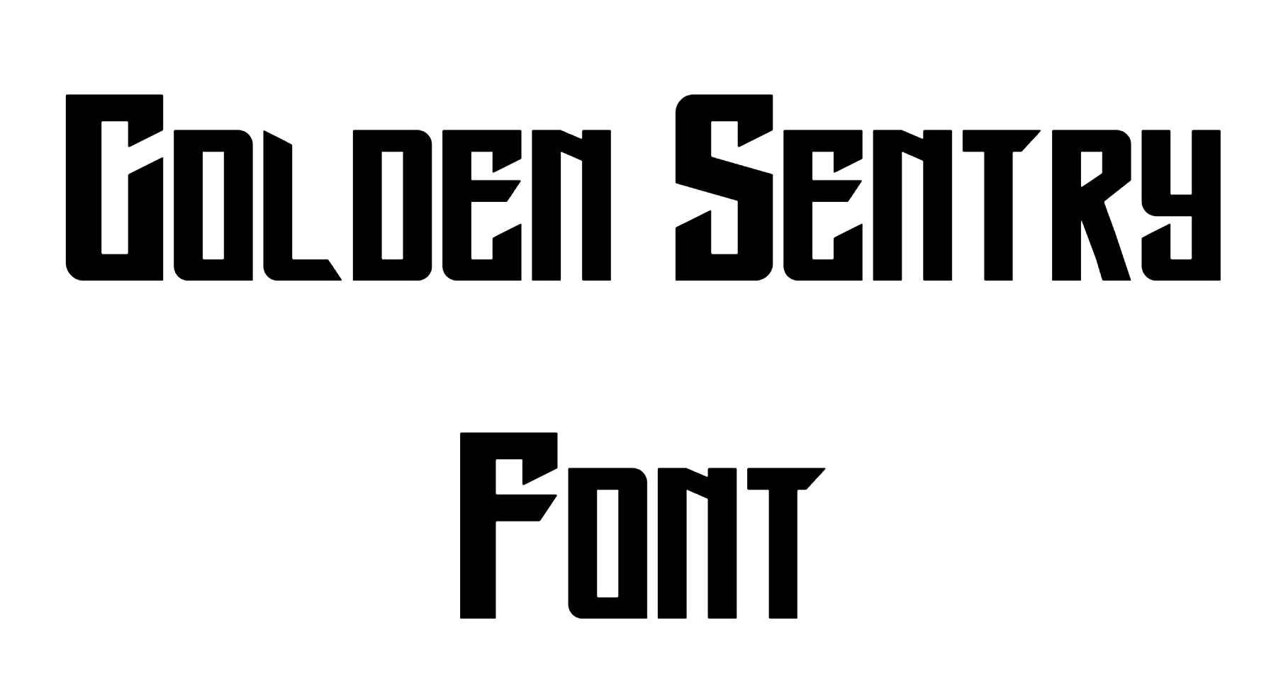 Golden Sentry Font Download