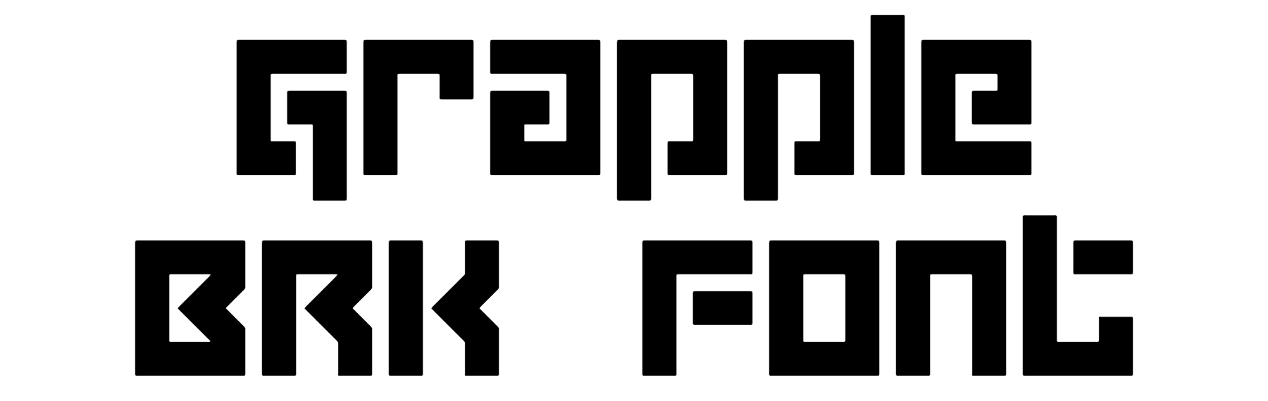 Grapple BRK font download