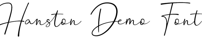Hanston Demo Font Download