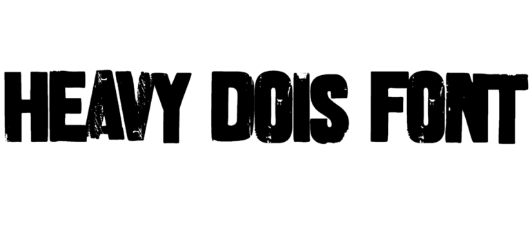 Heavy Dois font download