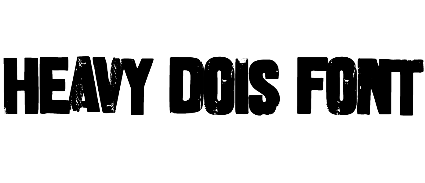 Heavy Dois font download
