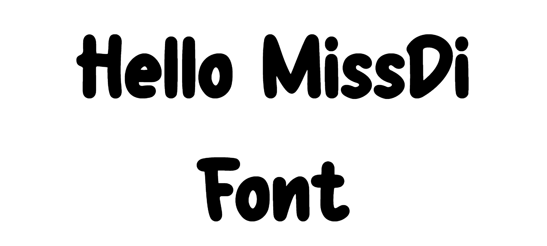Hello MissDi Font Download