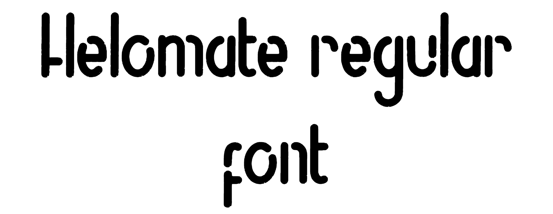 Helomate regular font download