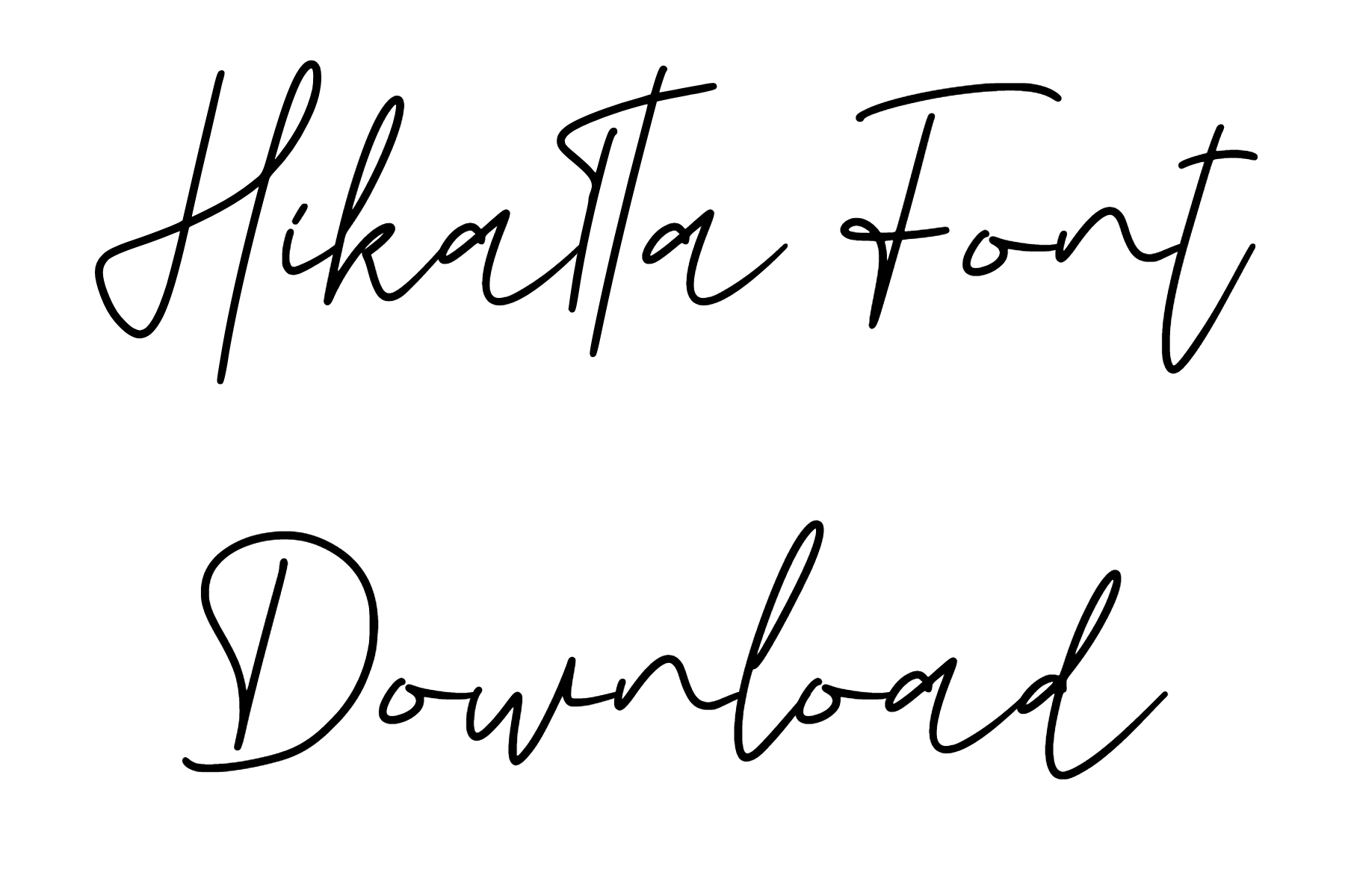 Hikatta Font free download
