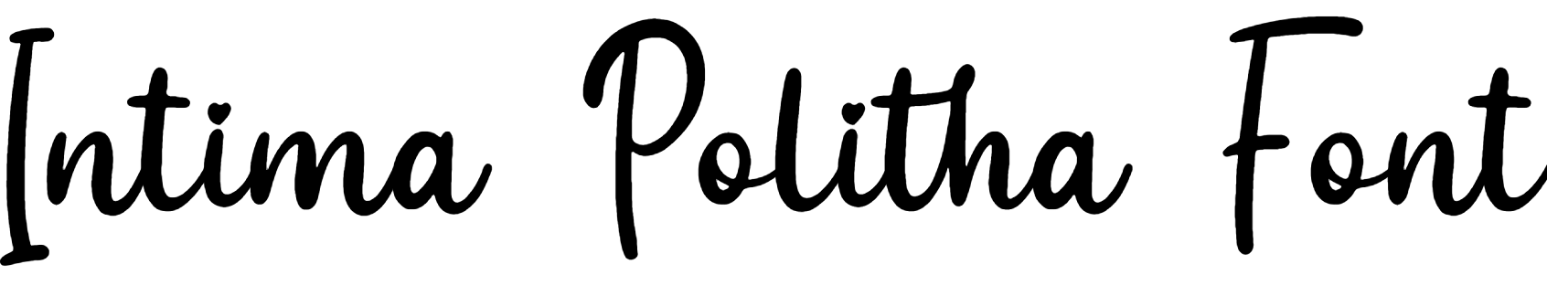 Intima Politha Font Download