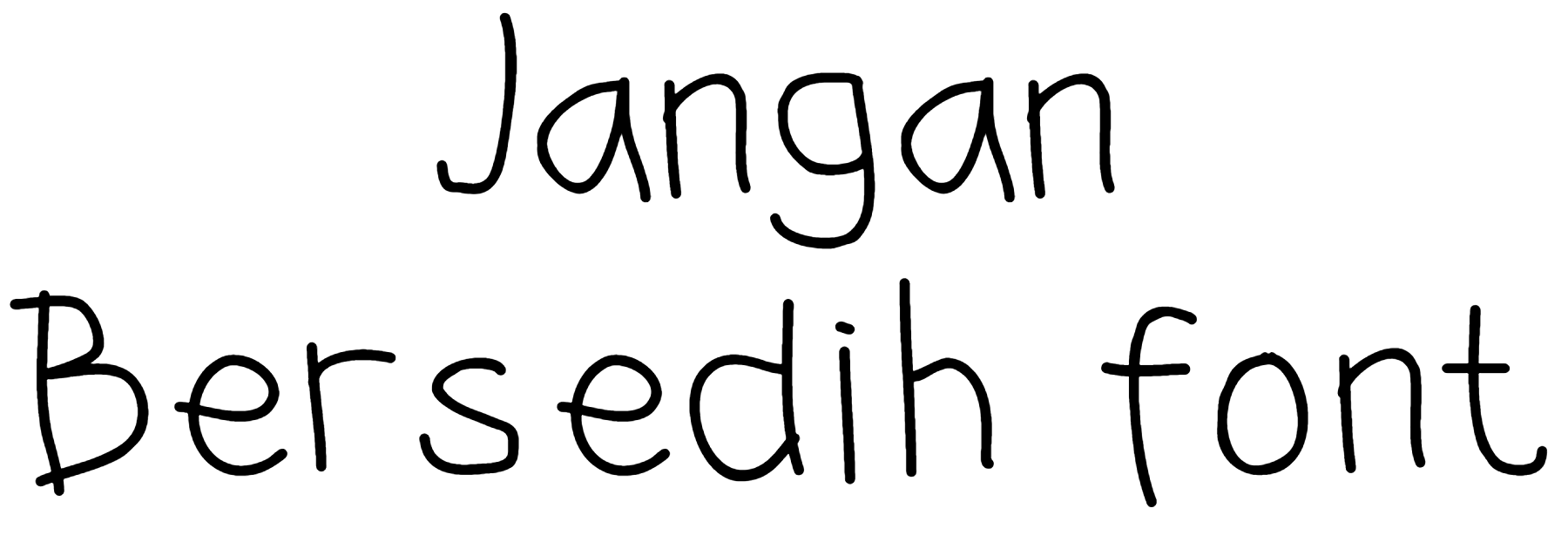 Jangan Bersedih font download