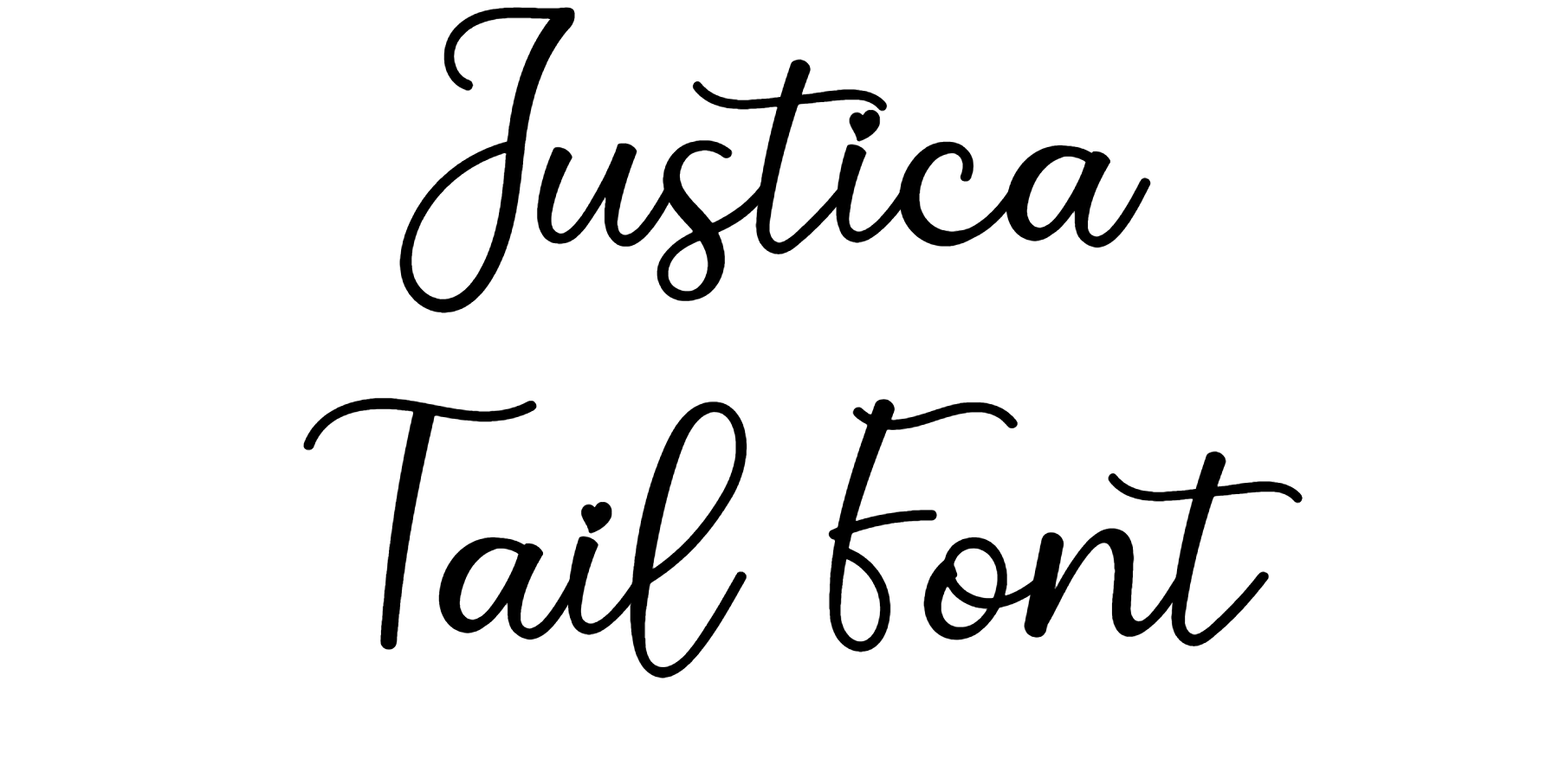 Justica Tail Font Download