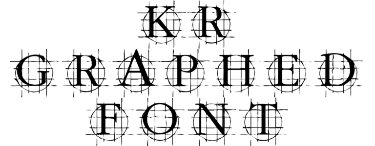 KR Graphed font download