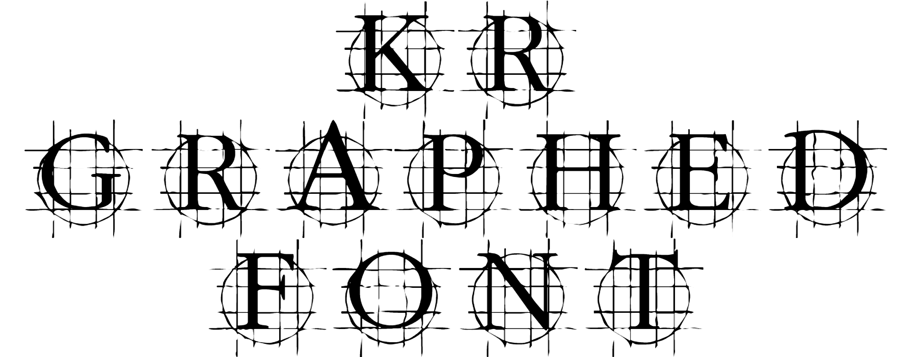 KR Graphed font download
