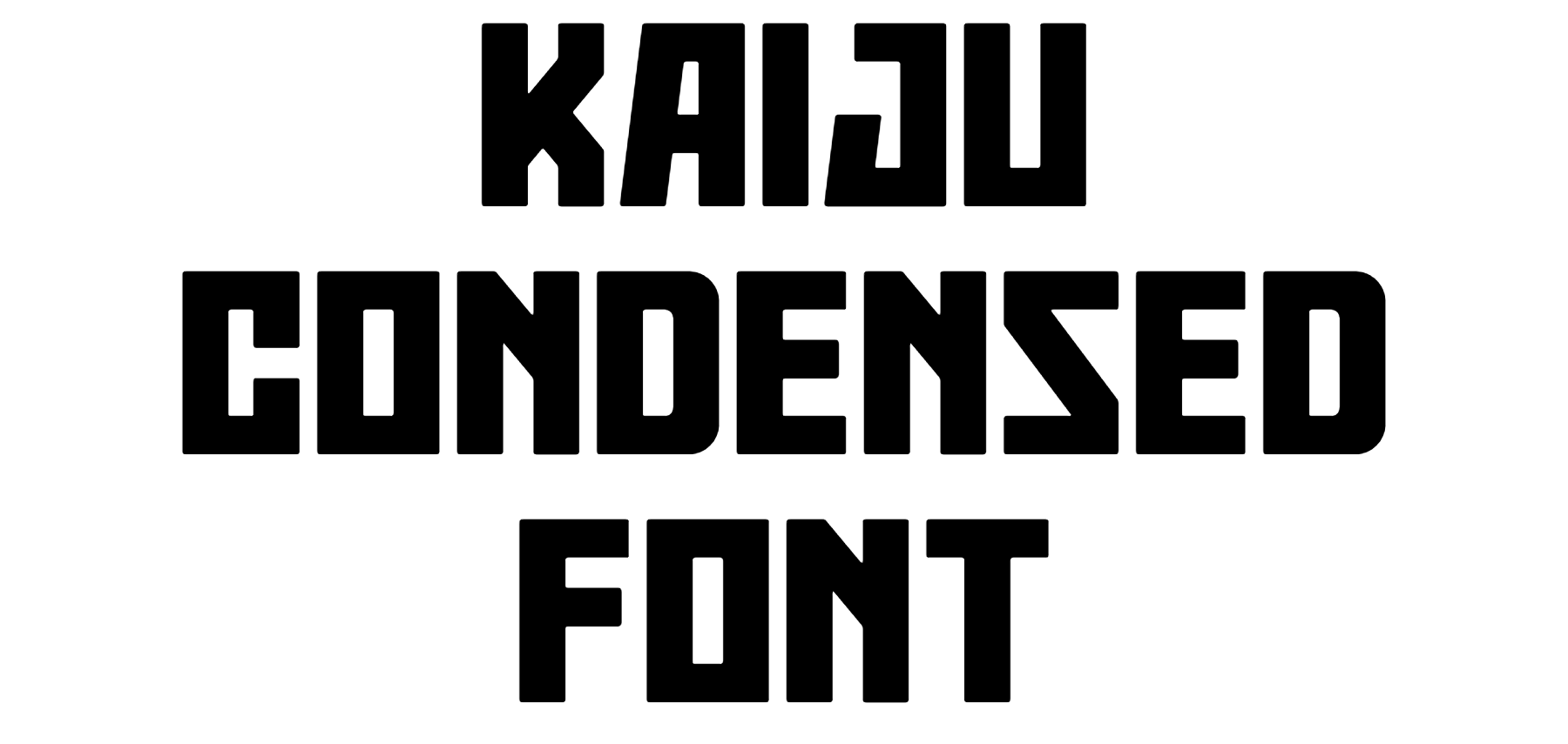 Kaiju Condensed Font Download