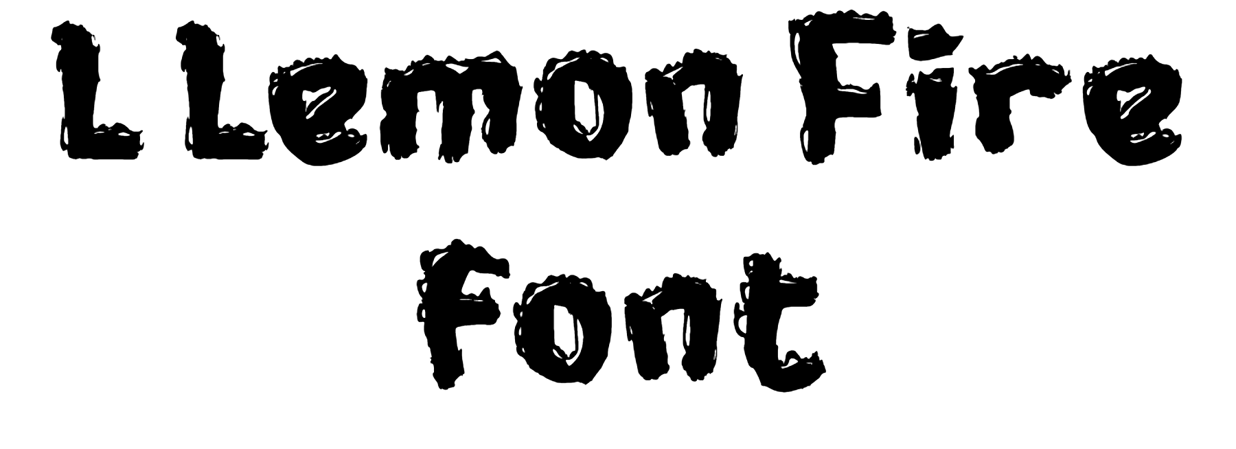 L Lemon Fire font download