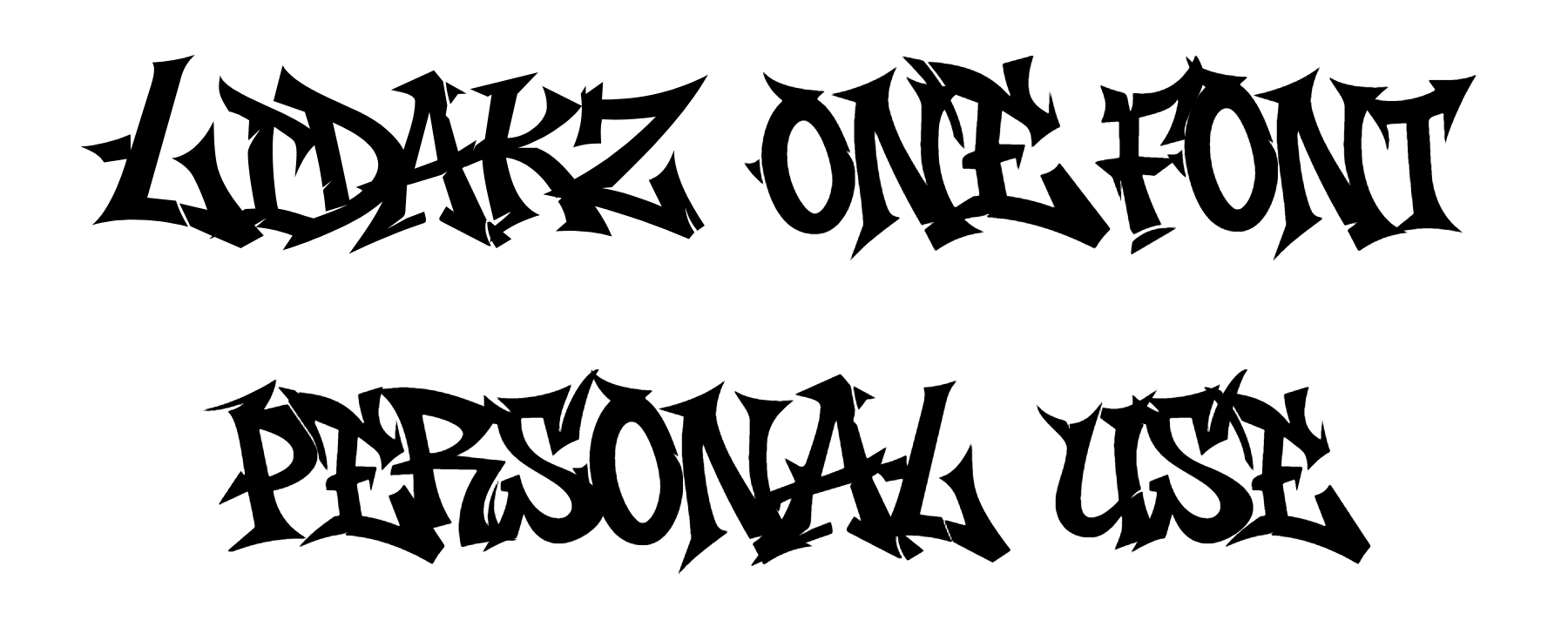 Lidakz One font download