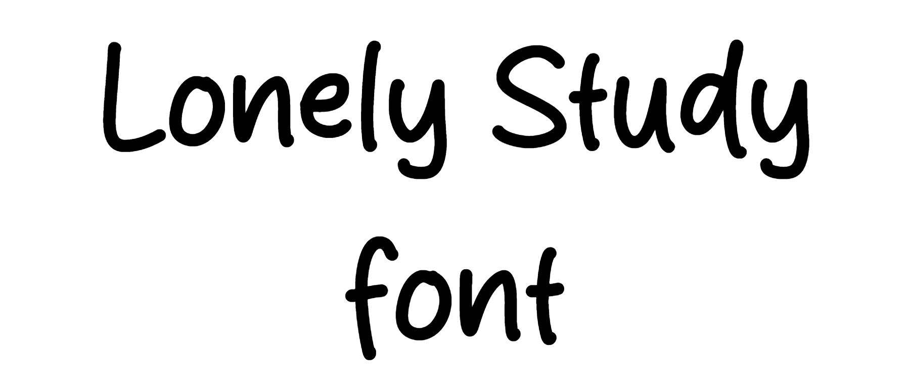 Lonely Study font download