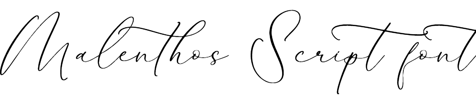 Malenthos Script font download