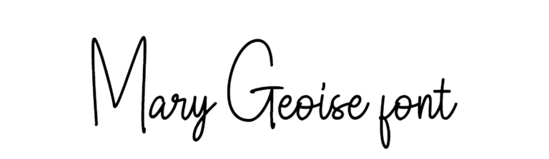 Mary Geoise font download