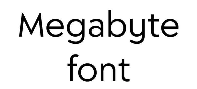 Megabyte font download