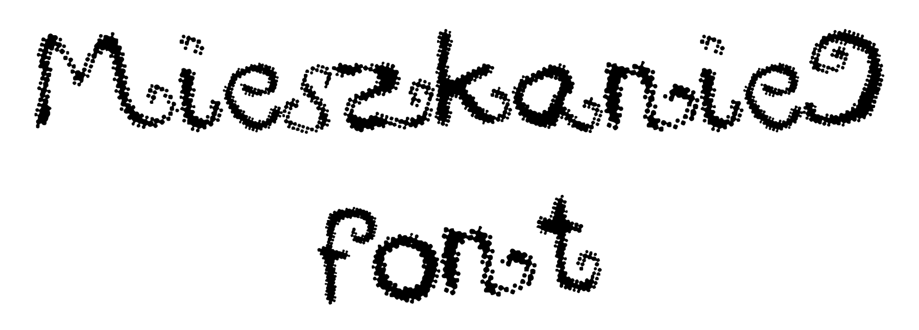 Mieszkanie9 font download