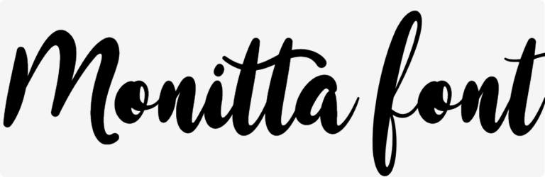 Monitta font download