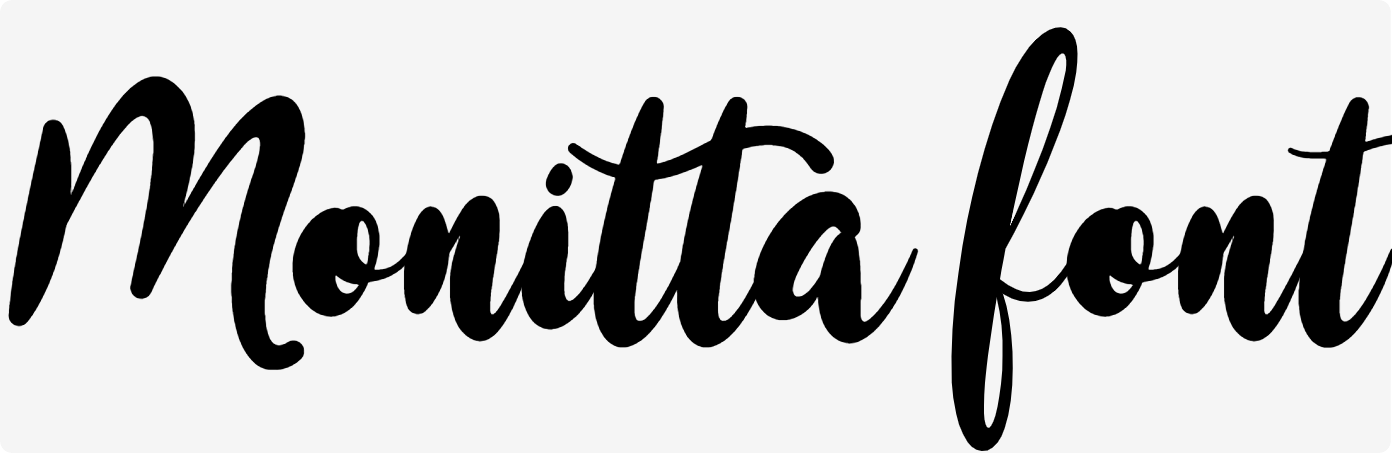 Monitta font download