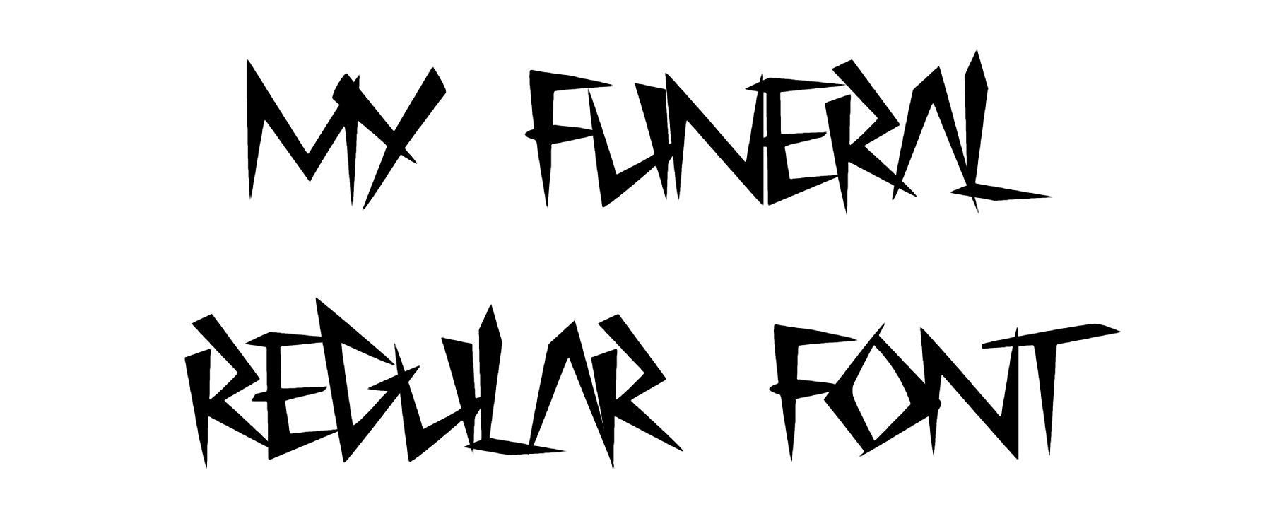 My Funeral regular font download