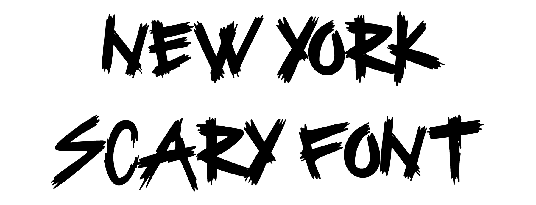 New York Scary font download