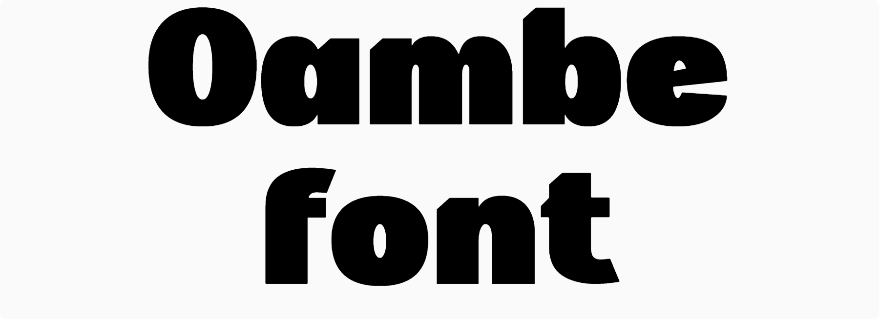 Oambe font download