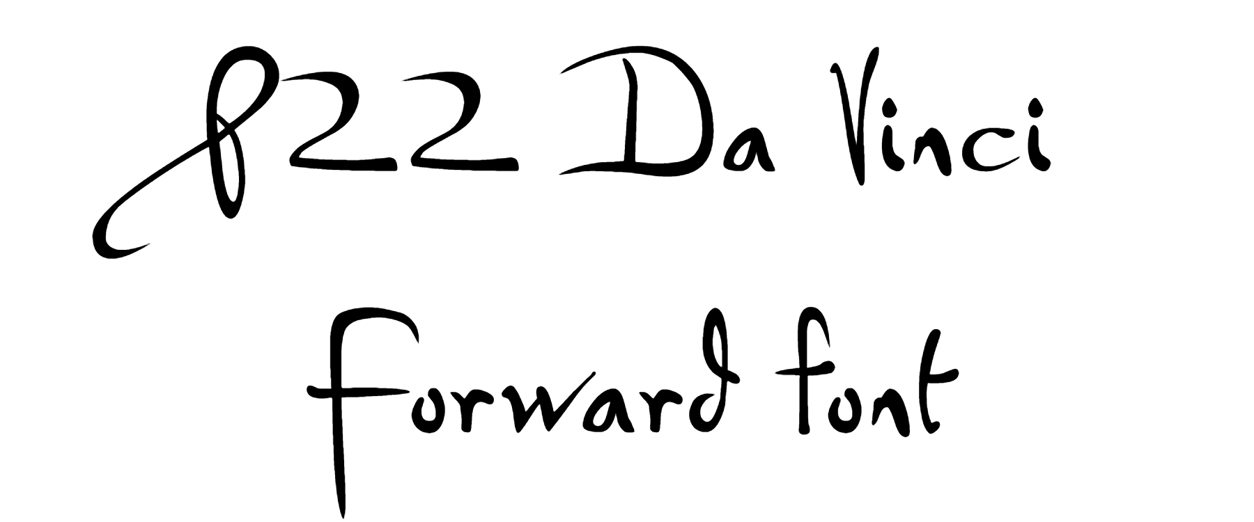 P22 Da Vinci Forward font download