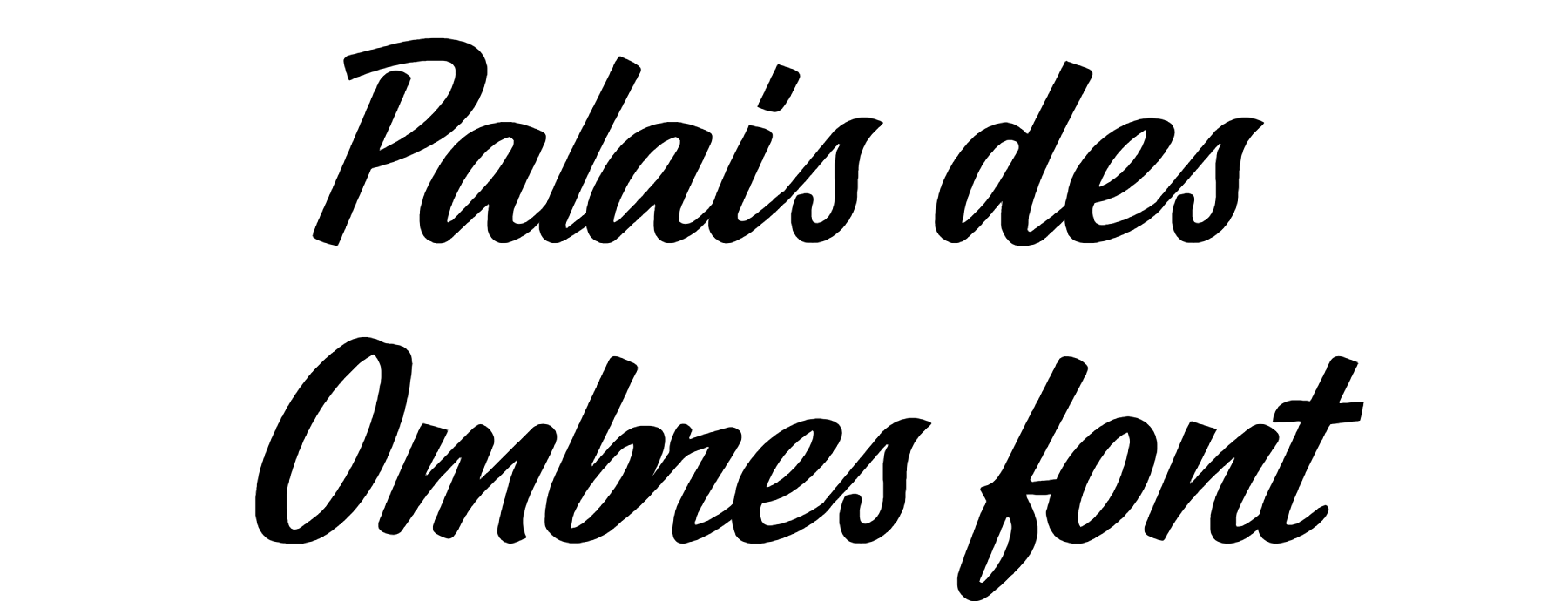 Palais des Ombres font download
