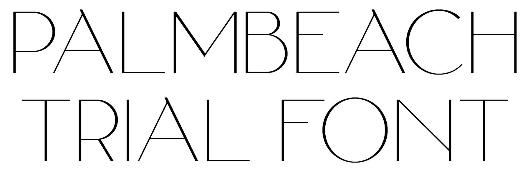 PalmBeach Trial font download