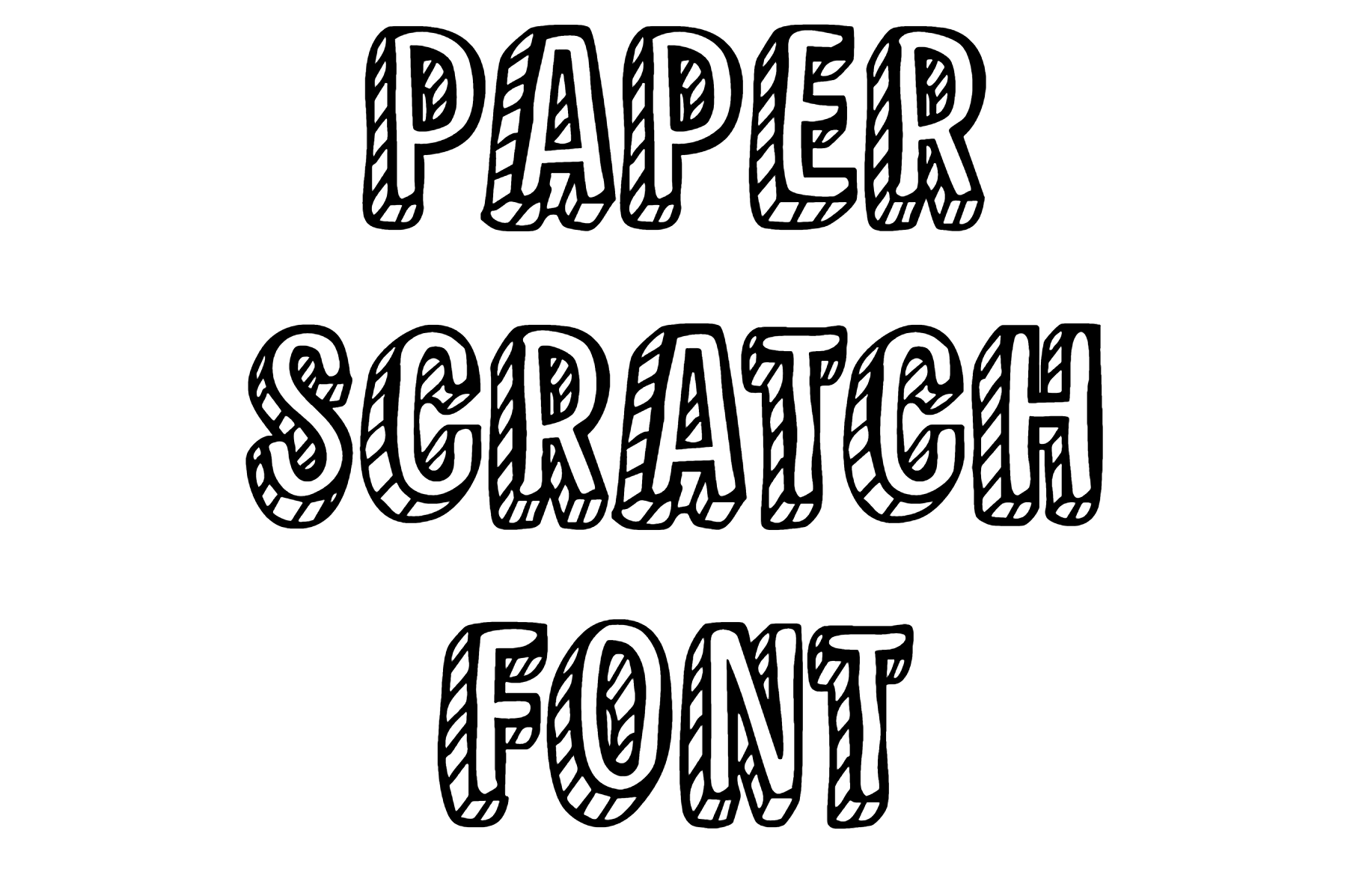Paper Scratch font download