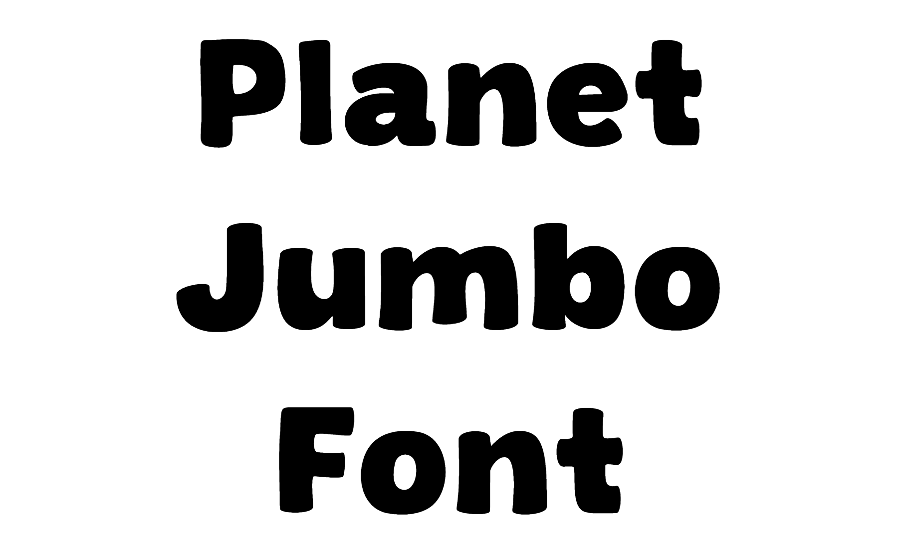 Planet Jumbo Font Download