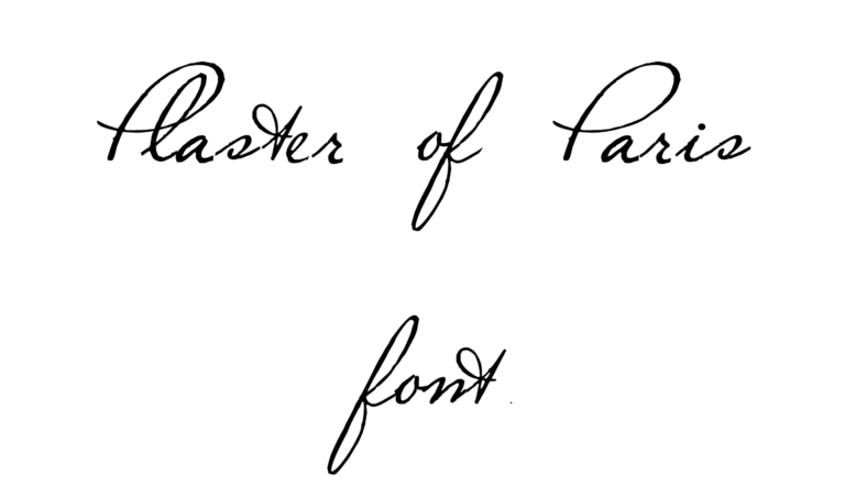 Plaster of Paris font download