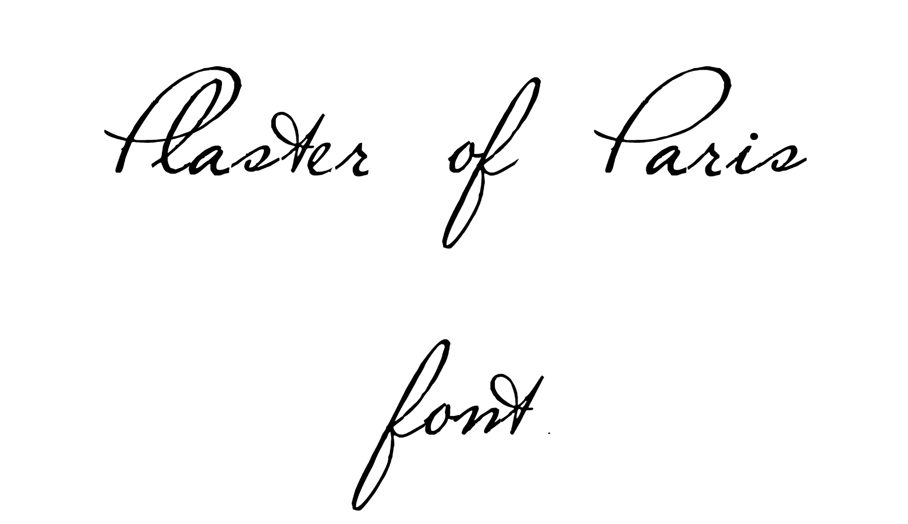 Plaster of Paris font download
