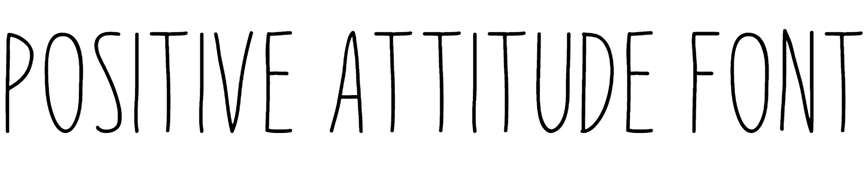 Positive Attitude Font Download