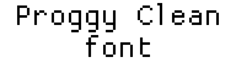 Proggy Clean font download