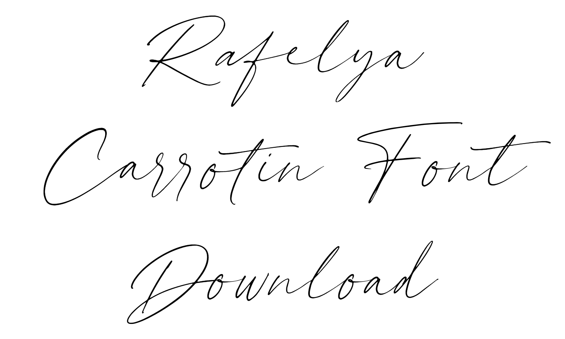 Rafelya Carrotin Font Download