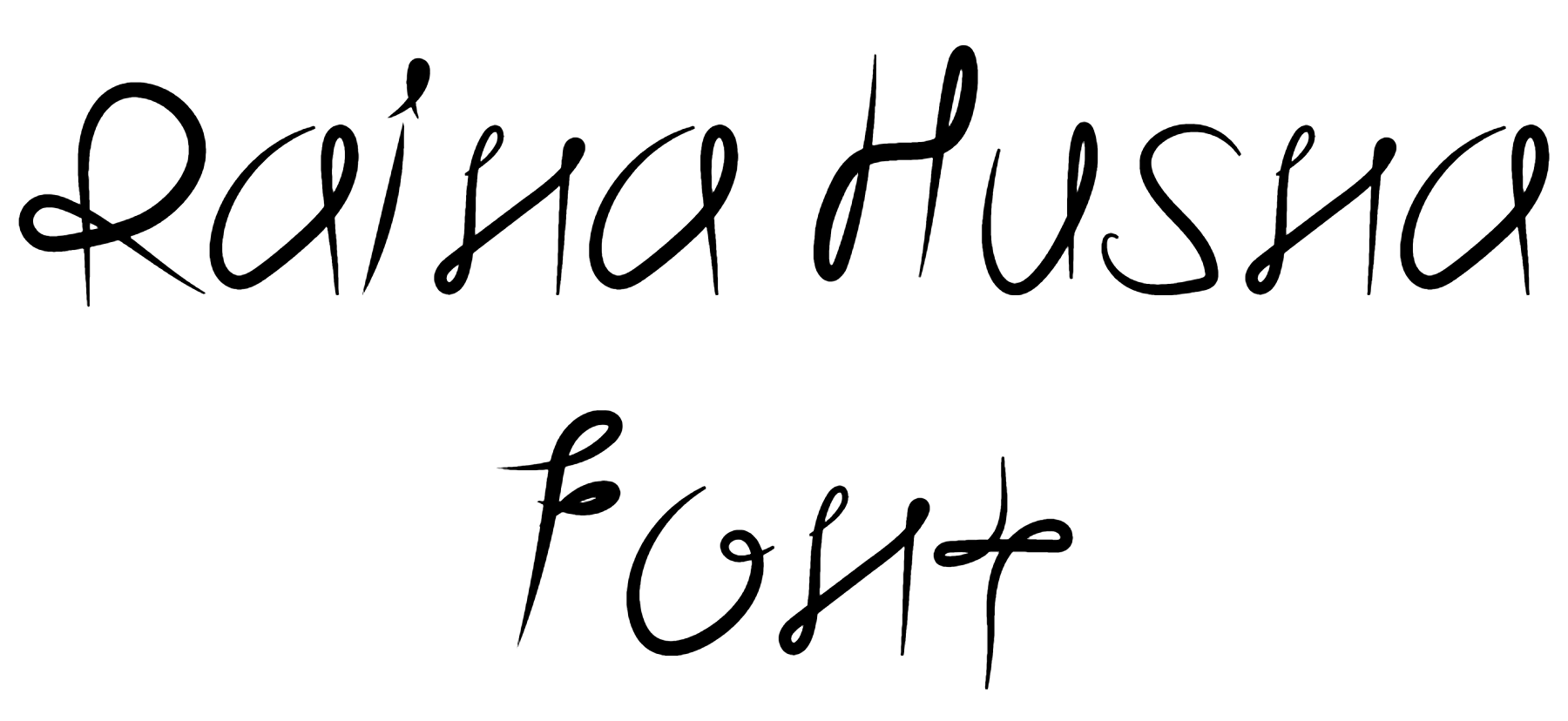 Raina Husna Font Download