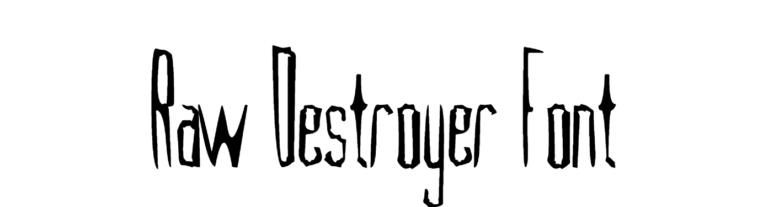 Raw Destroyer font download