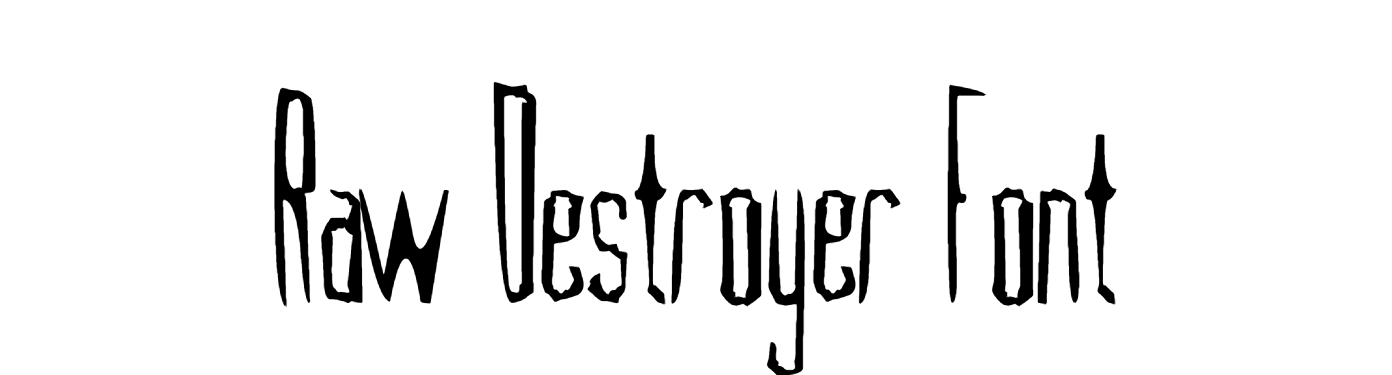 Raw Destroyer font download