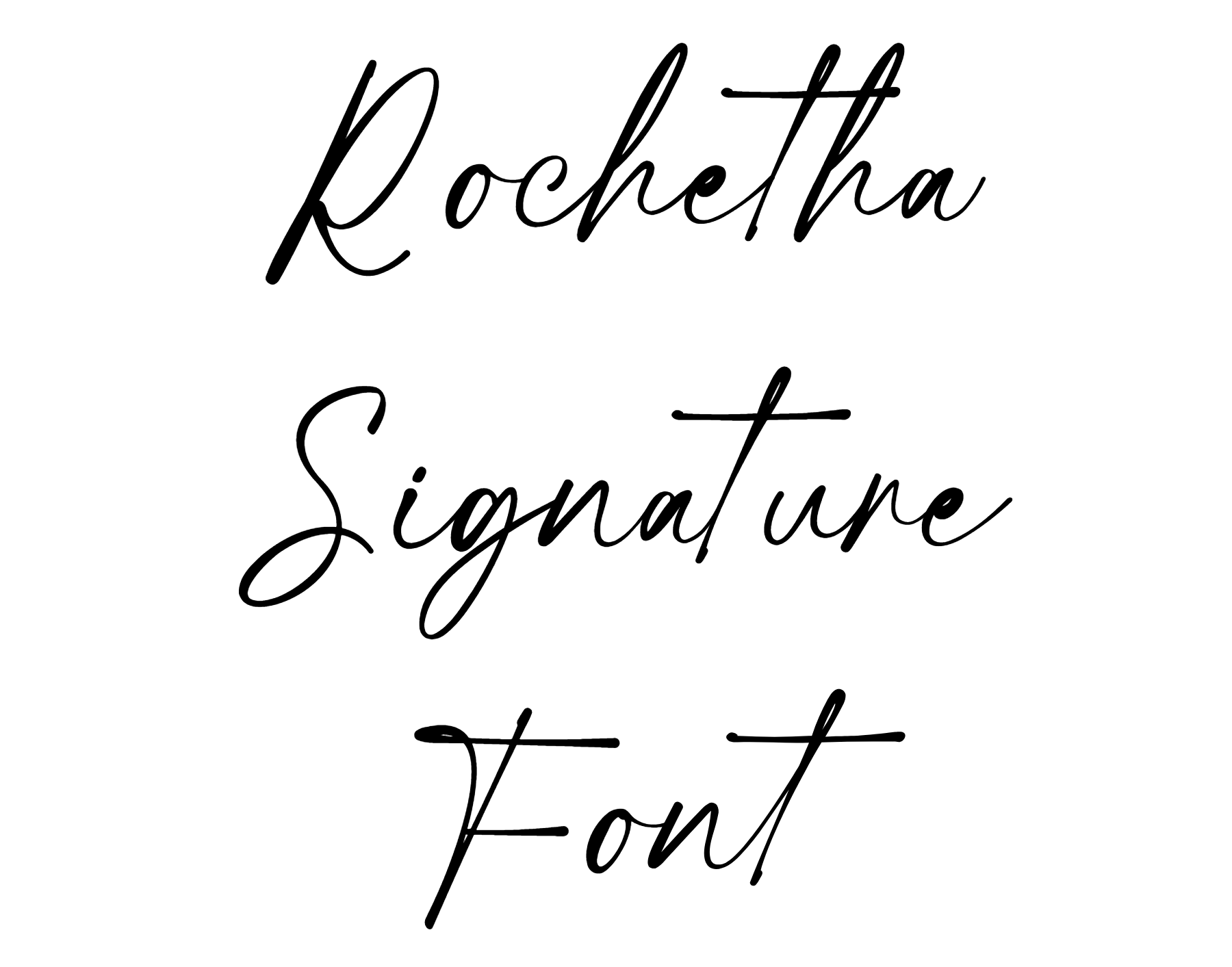 Rochetha Signature Font Download