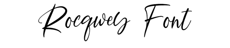 Rocqwey Font Download