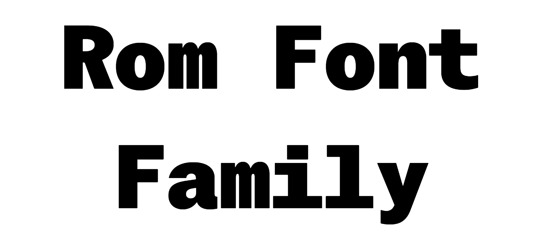 Rom Font Family download