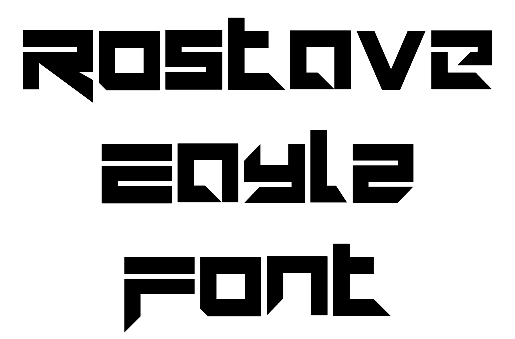 Rostave Eaylz Font download