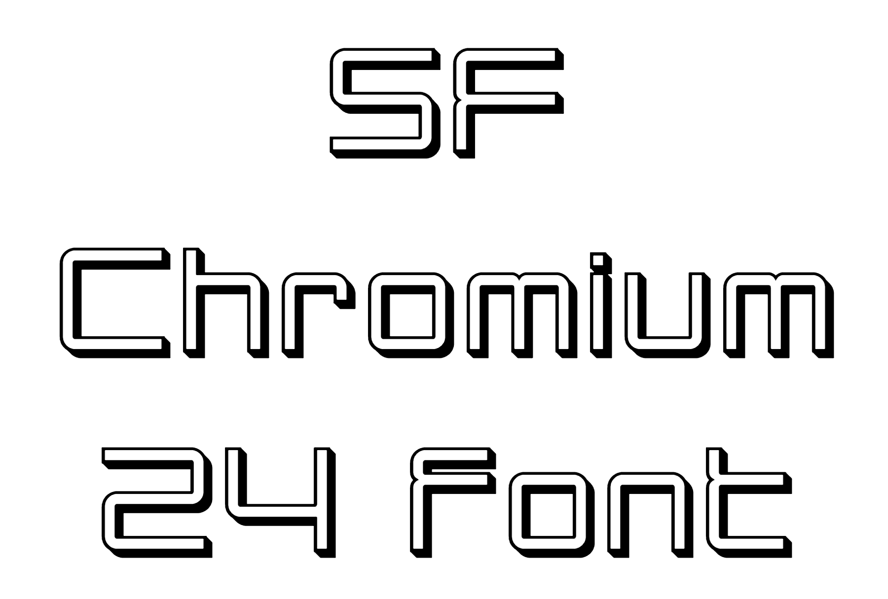 SF Chromium 24 font download