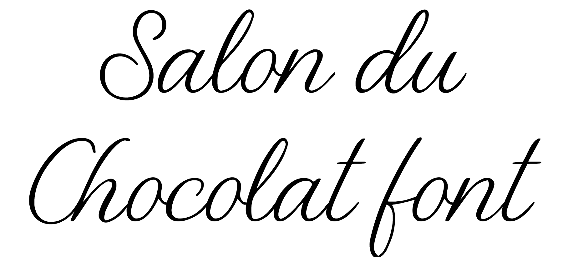 Salon du Chocolat font download