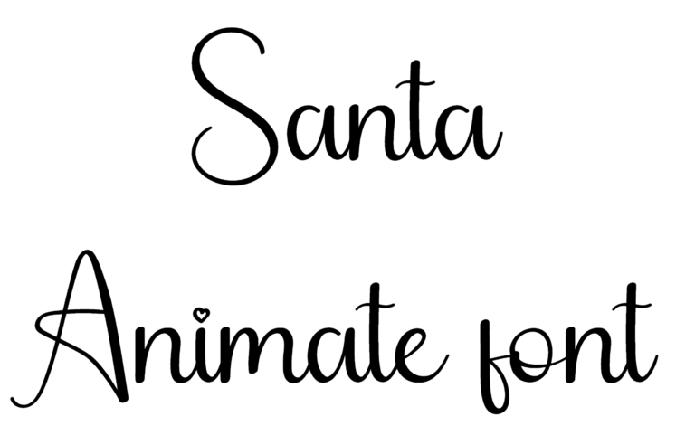 Santa Animate font download